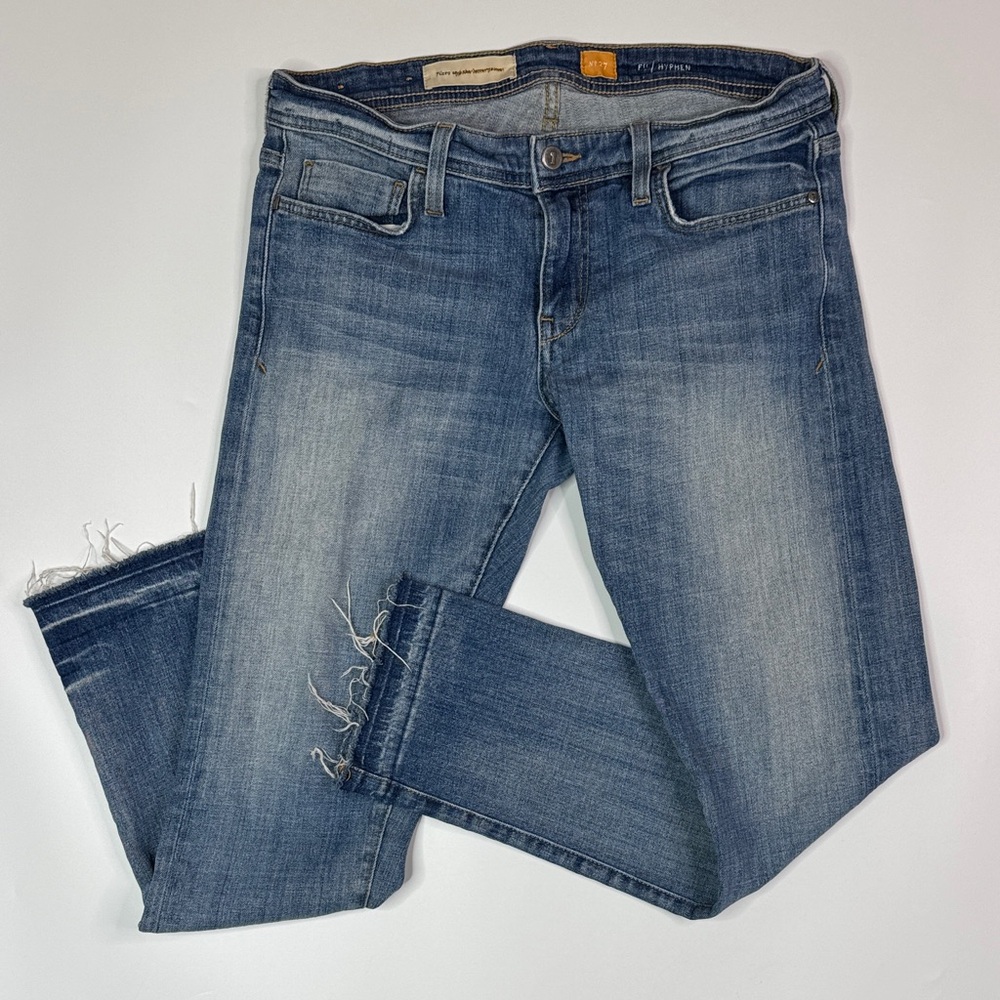 Pilcro And The Letterpress Hyphen Raw Hem Skinny Jeans Size 27